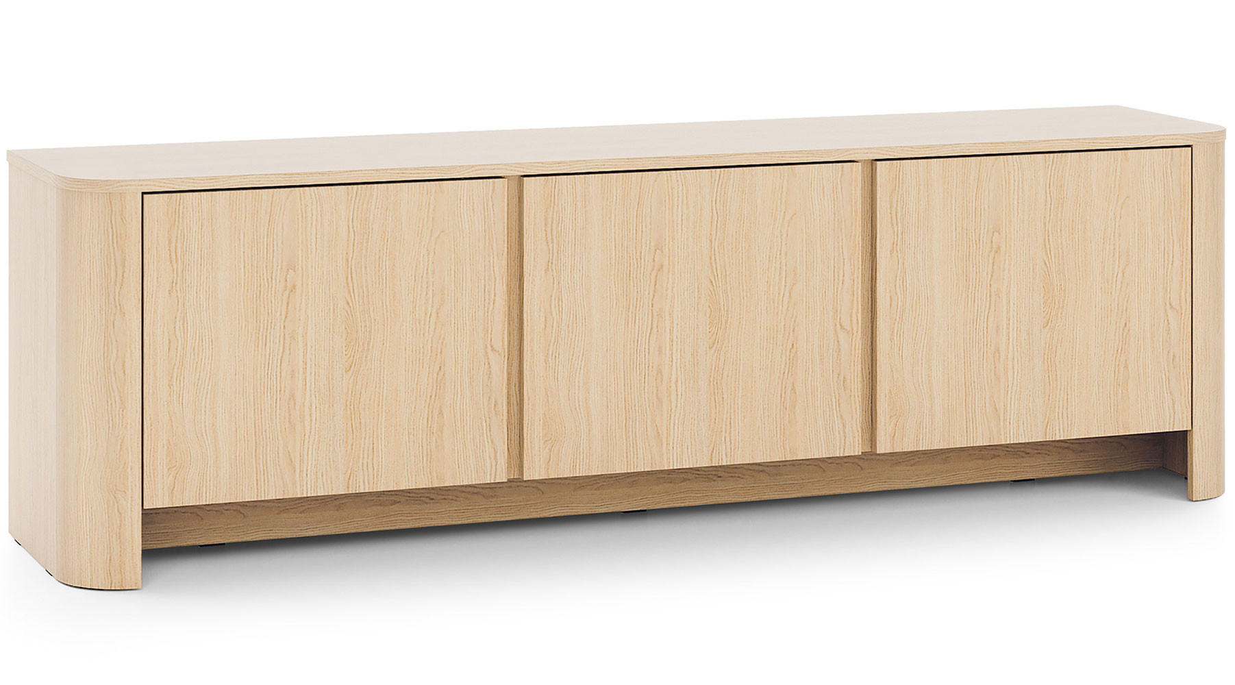 LOWBOARD Bari Eiche Vicenza 168 / 39 / 52cm - Eichefarben, Holz/Holzwerkstoff (168/52/39cm) - Feldmann-Wohnen