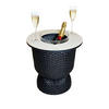 BEISTELLTISCH MIT ACRYL-KÜHLER Paris Schwarz/Champagner 43 cm - Champagner/Schwarz, Kunststoff (41/41/43cm) - COOTAB Cooler Table