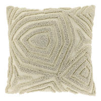 DEKOKISSEN Corfu Weiß 45/45/8 cm - Weiß, Textil (45/45cm) - Unique Living