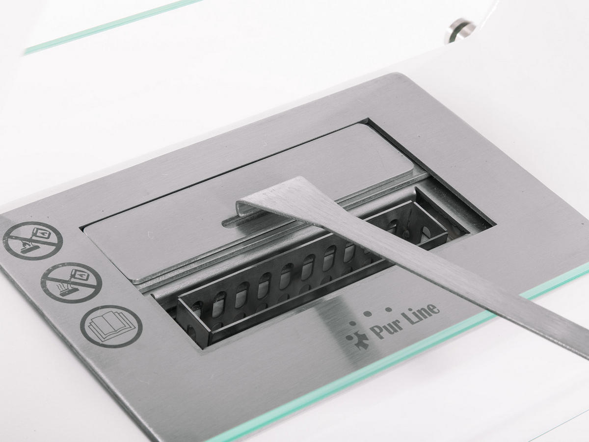 BIOETHANOL-KAMIN Weiß Bodenmodell inklusive 1.25 L Brennblock - Weiß, Metall (64/52/18cm) - Purline