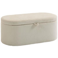 SITZBANK Polyester Beige - Beige/Schwarz, Kunststoff/Textil (51/49/105cm) - HOMCOM