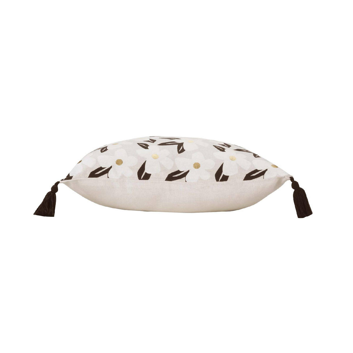 ZIERKISSEN Dracy 45/45 cm - Grau, Naturmaterialien (45/45cm) - Douceur d´intérieur