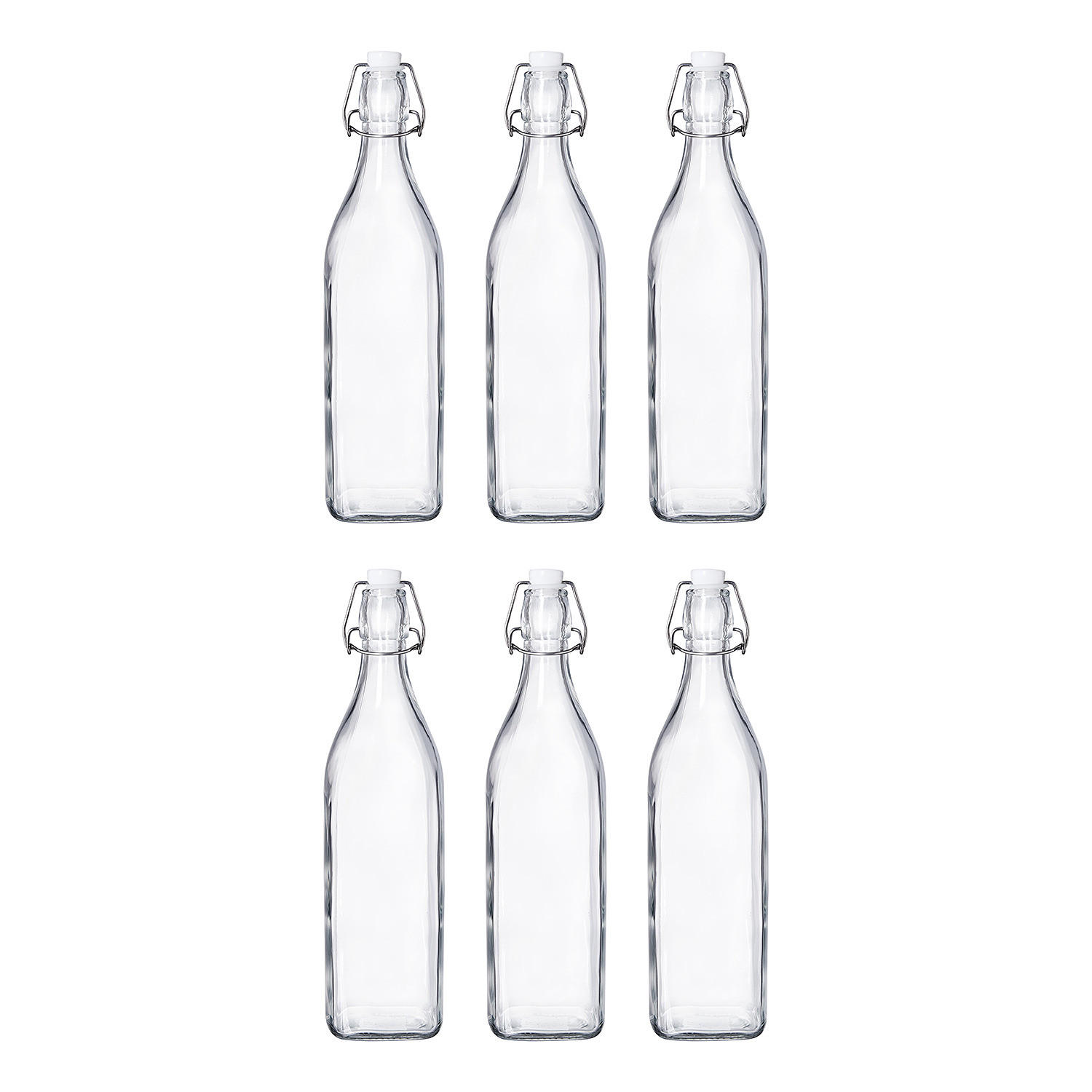 FLASCHE (6er Set) Swing - Transparent, Glas (1L) - Butlers