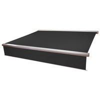 KASSETTEN-MARKISE VOLANT AUSFAHRBAR Anthrazit - Anthrazit, Textil (400/15/300cm) - MCW