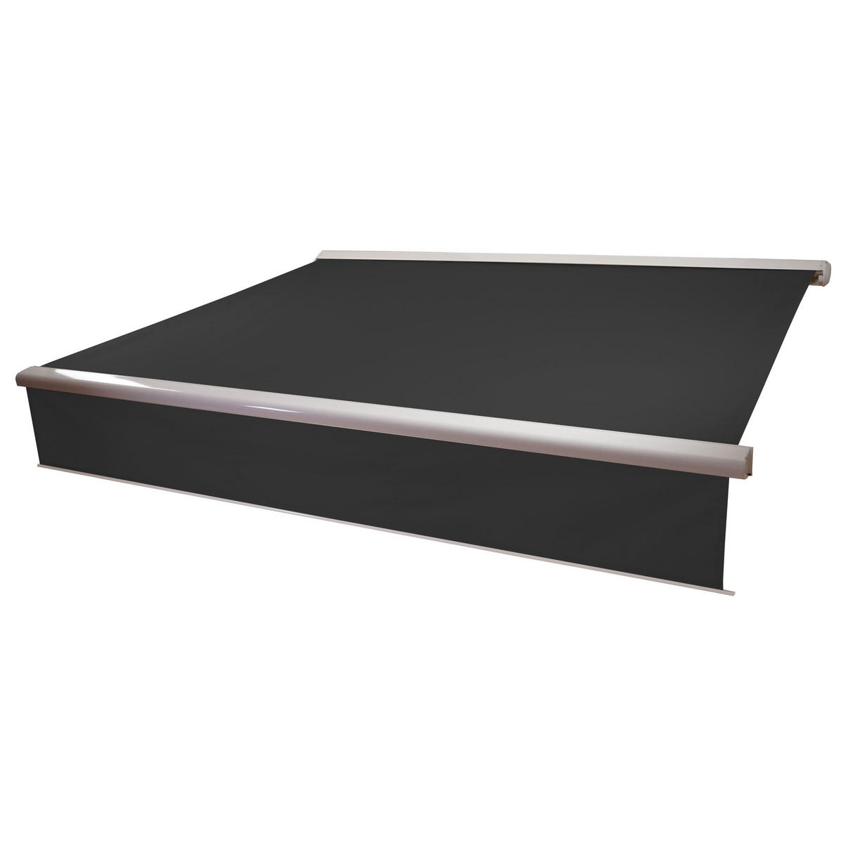 KASSETTEN-MARKISE VOLANT AUSFAHRBAR Anthrazit - Anthrazit, Textil (400/15/300cm) - MCW