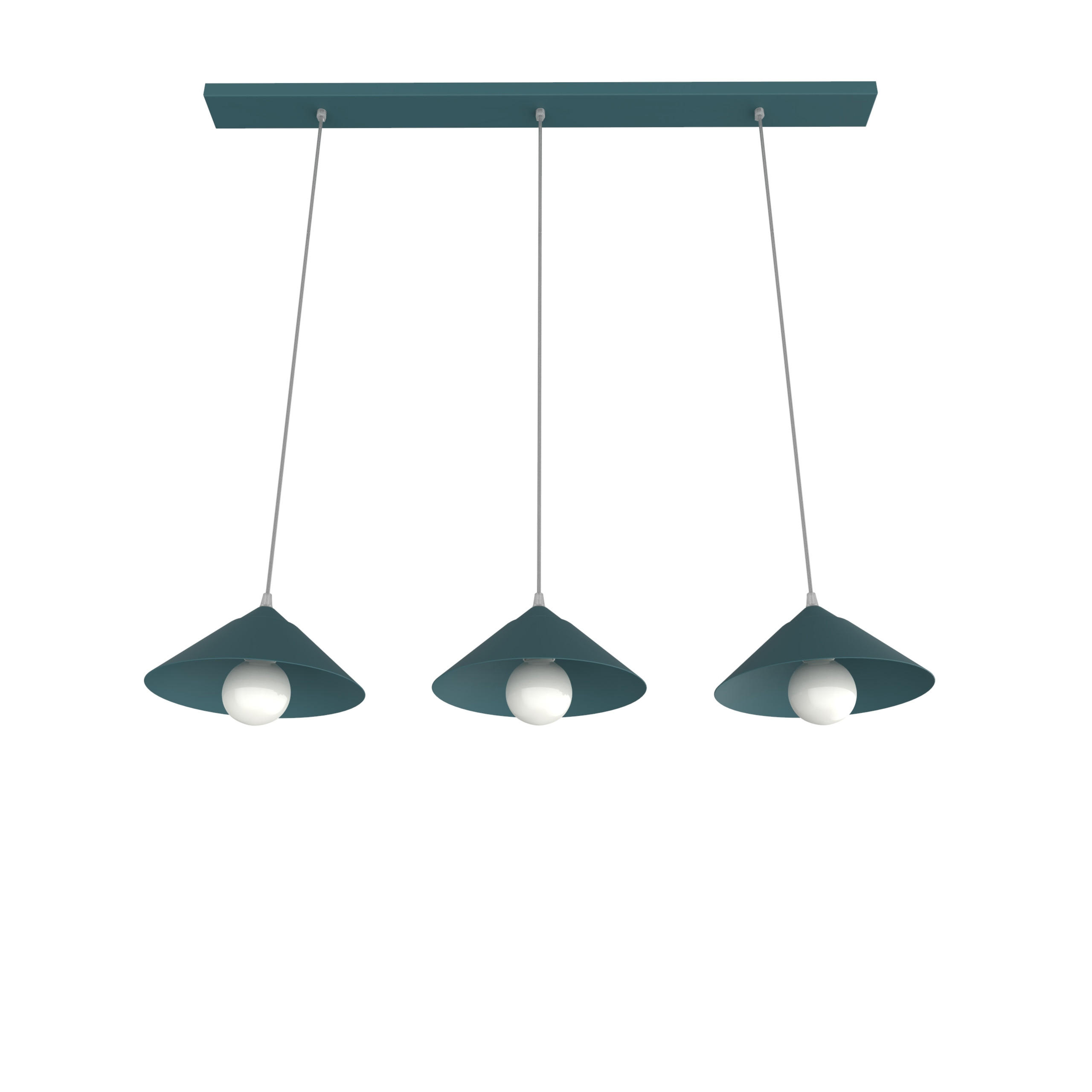 HÄNGELEUCHTE - Blau, Metall (25/100/120cm) - Lumicom