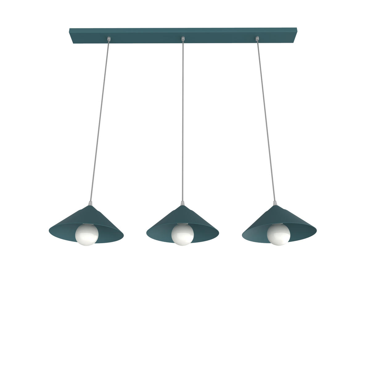 HÄNGELEUCHTE - Blau, Metall (25/100/120cm) - Lumicom