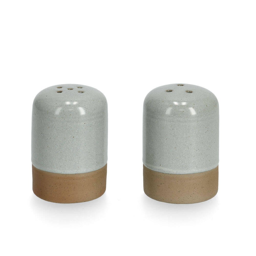 SALZ- UND PFEFFERSTREUER Keramik Ø 5,7 cm - Grau, Keramik (5.6/8.5/5.6cm)