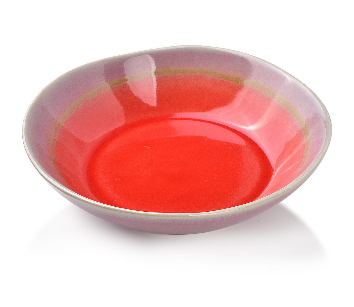 TELLER Basic Nature Rot 20/20/5.5 cm Keramik - Rot, Keramik (20cm) - Mondex