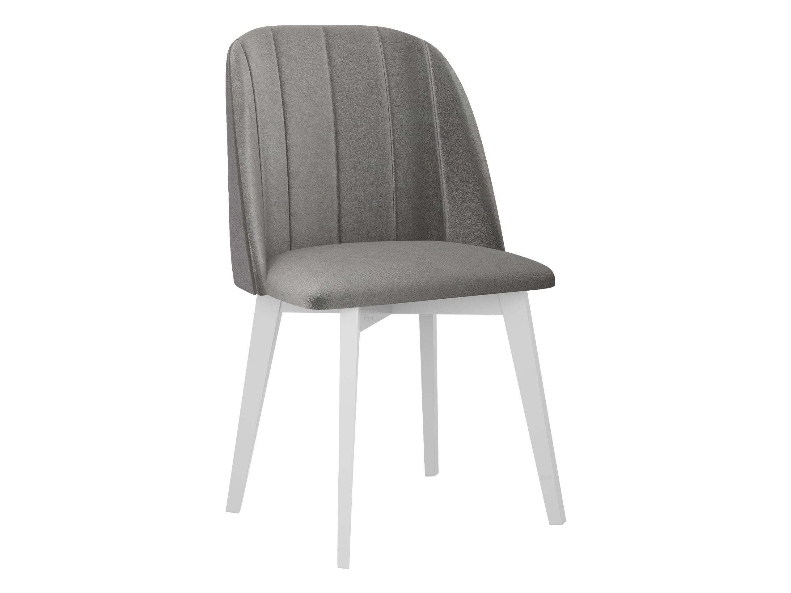 ESSZIMMERSTUHL Monti III Pik Gerade - Hellgrau/Weiß, Holz/Textil (48/83/55cm) - MIRJAN24