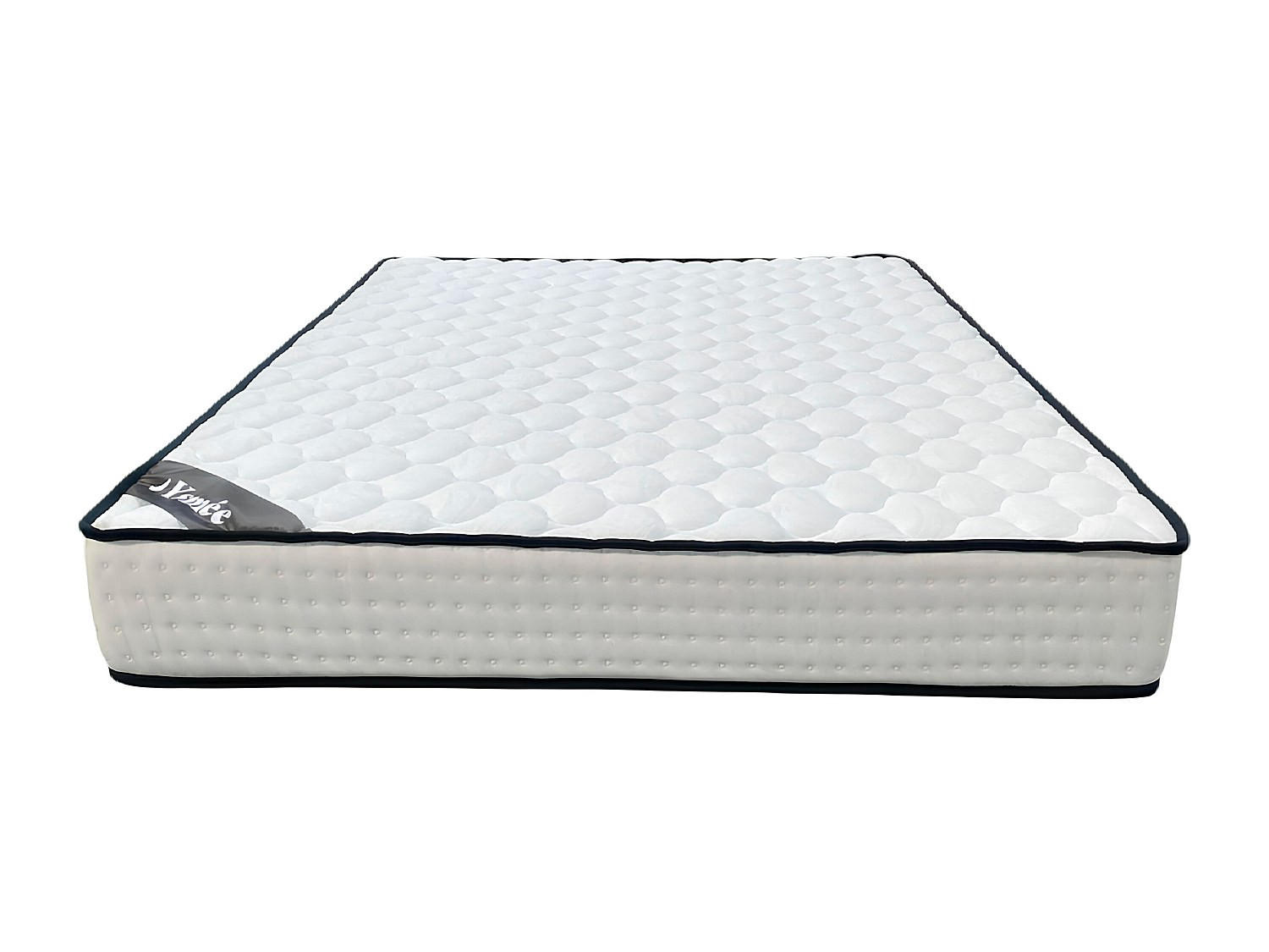 STANDARDMATRATZE - 2 Personen - stoff - weiß Lurean - Weiß, Textil (160/200cm) - Vente-Unique