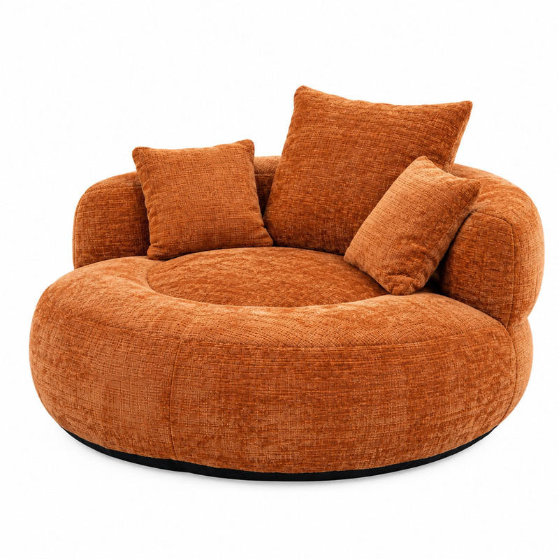 Beauniv Sitzsack Orange 108x52x108 cm