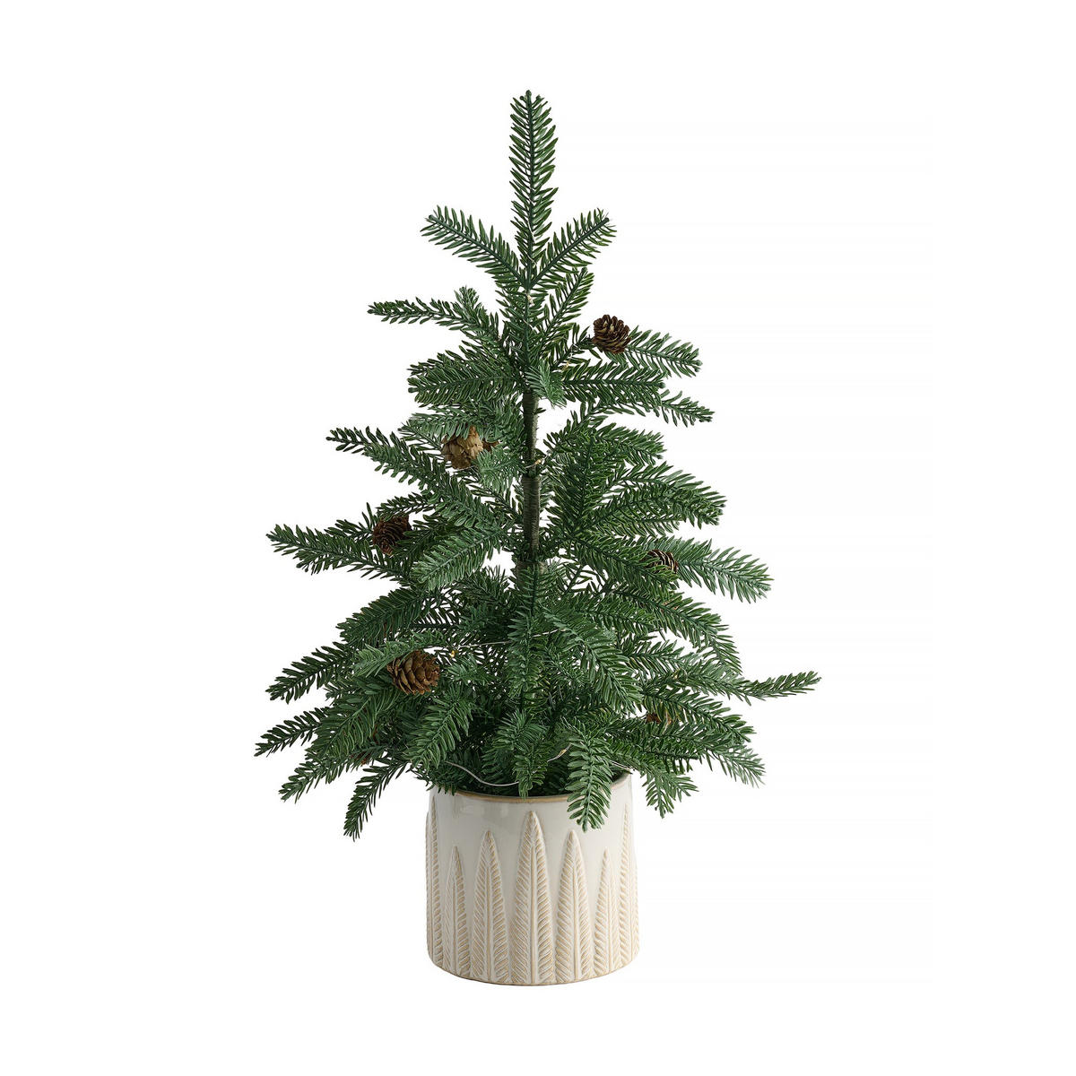 KUNSTPFLANZE LED Weihnachten Julgran, 60x35x35cm, - Grün, Kunststoff (35/60/35cm) - home&you