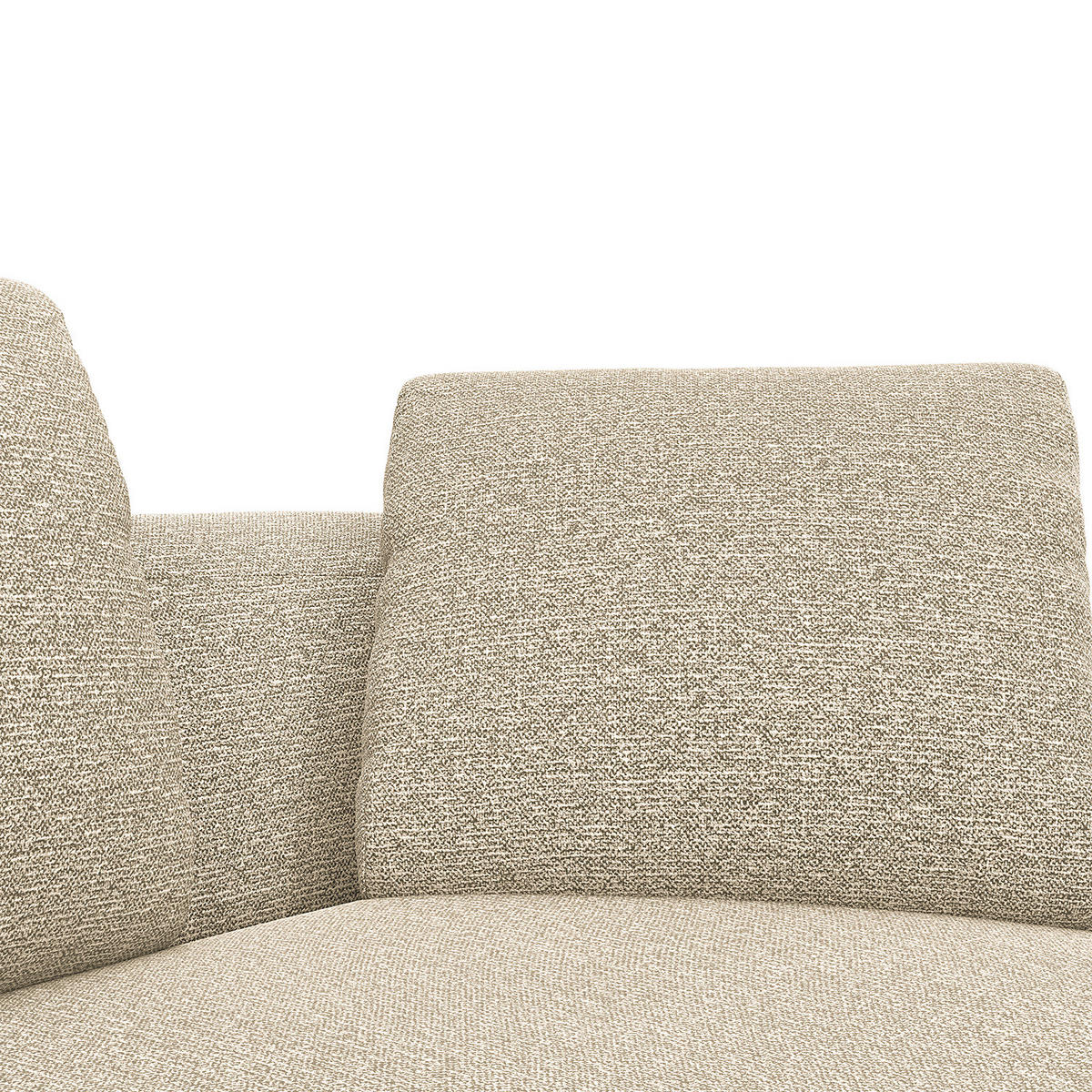 2,5-SITZER SOFA - Creme, Textil (186/74/102cm) - home24