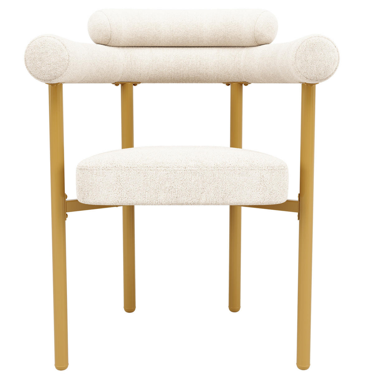 ESSZIMMERSTUHL mit ergonomischer Rückenlehne 70 x 62 x 84 cm Beige - Beige, Metall (62/84/70cm) - Meubliv