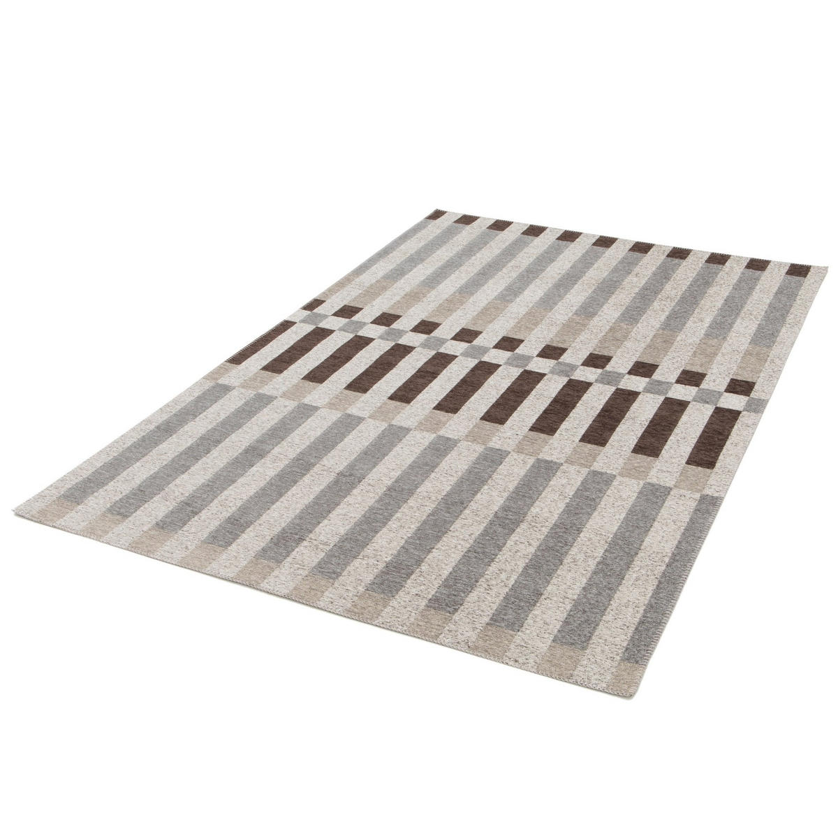 TEPPICH In-Outdoor, recycelt grau - Grau, Textil (120/170cm) - AFK Living