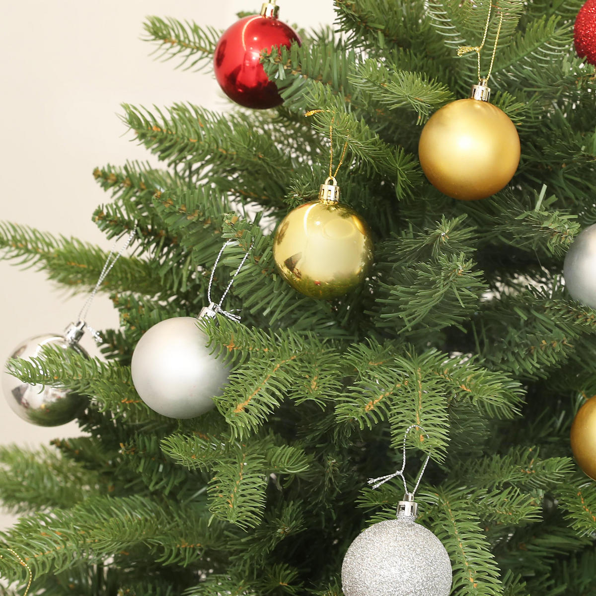 WEIHNACHTSBAUM 180 cm , Alpentanne, naturgetreu, Grün - Grün, Kunststoff (180cm) - HOMCOM