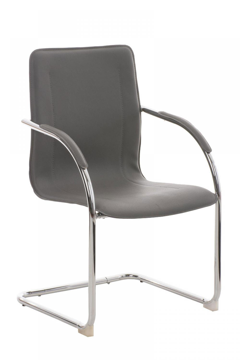 SCHWINGSTUHL Lederlook grau - Grau, Textil/Metall (56/94/52cm) - CLP