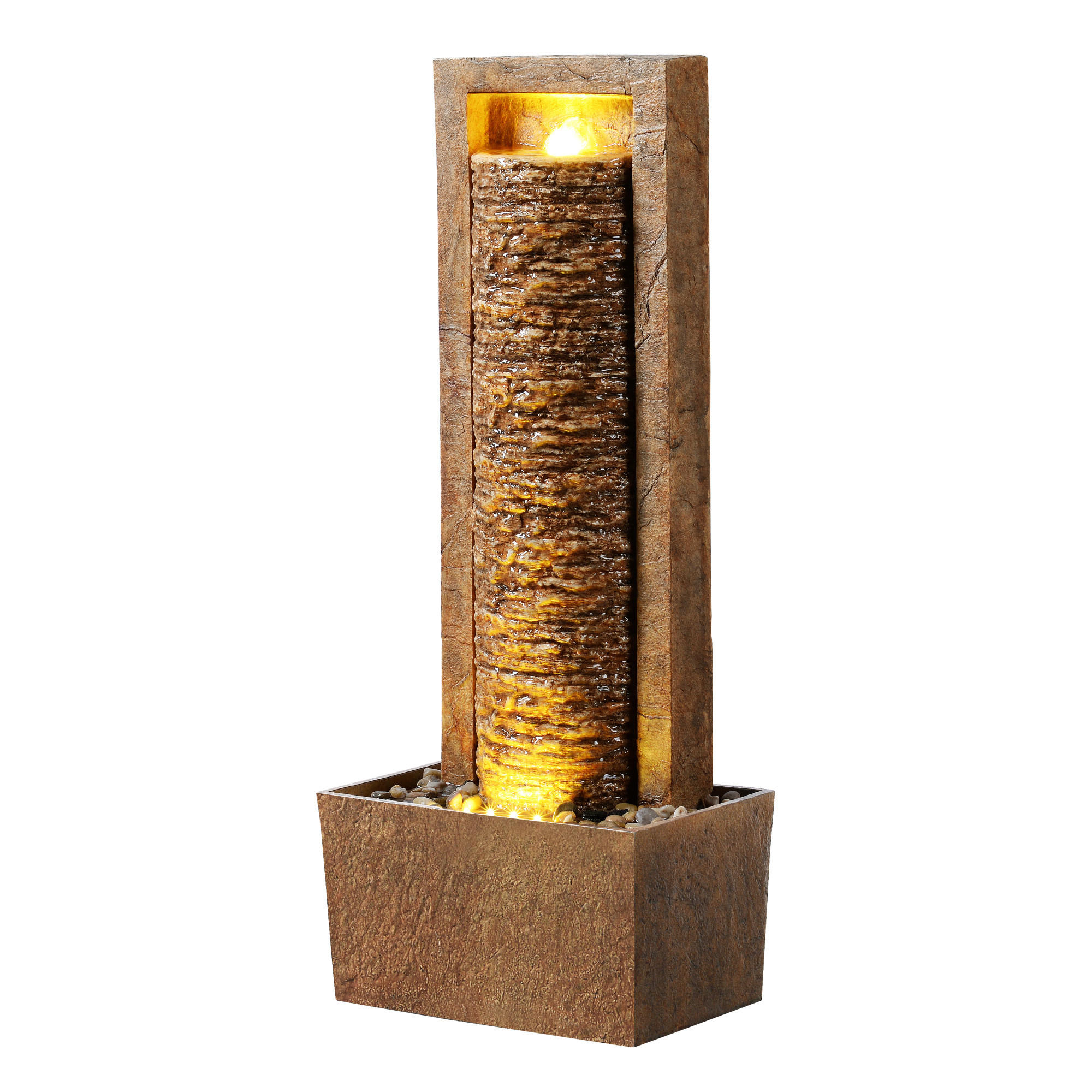 Teamson Home Gartenbrunnen Braun 22x82x34 cm