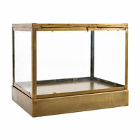 DISPLAYBOX Vitrine Messing - Messingfarben, Metall (30/27/20cm) - LOFT42