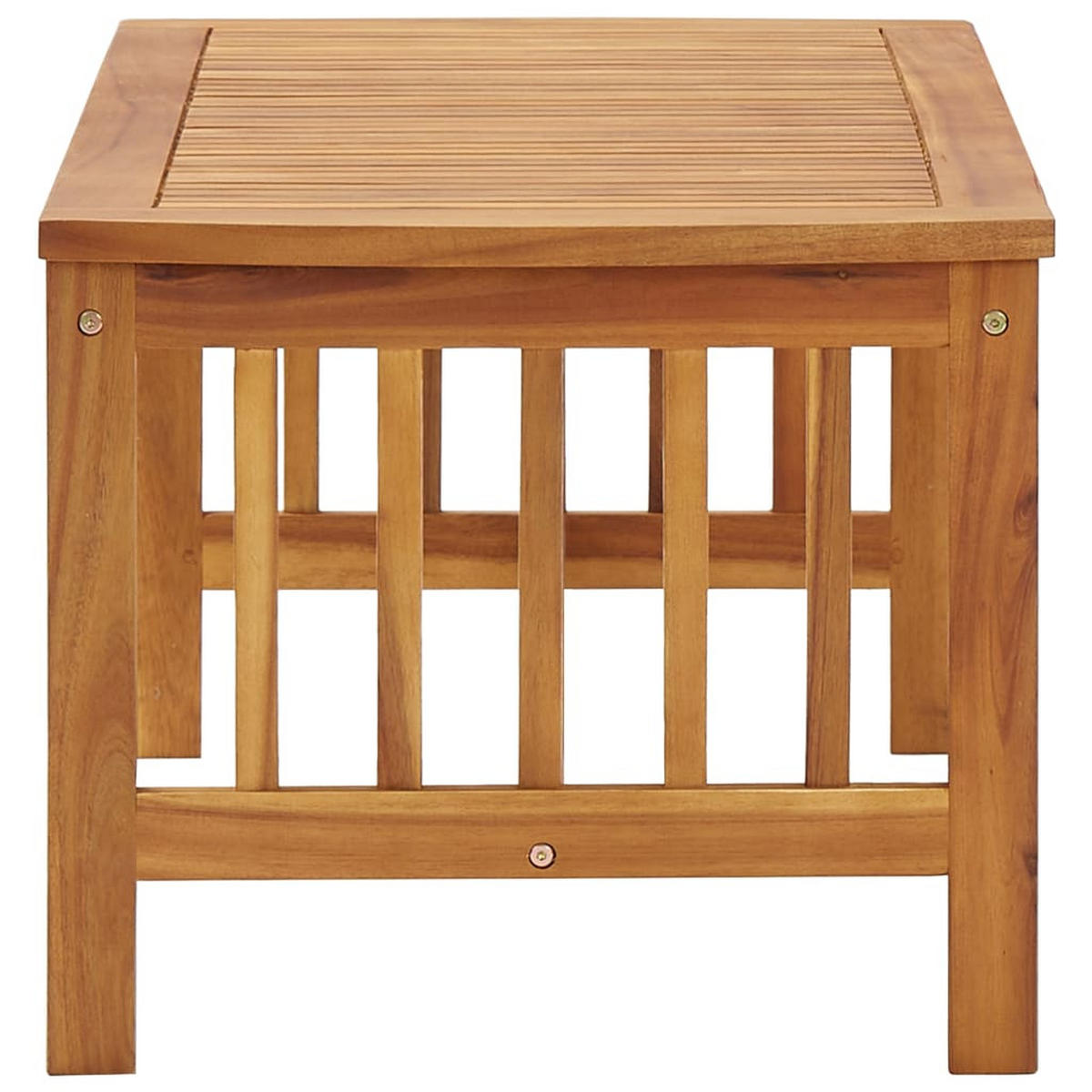 COUCHTISCH 102x50x43 cm Massivholz Akazie - Braun, Holz (102/50/43cm) - furnicato