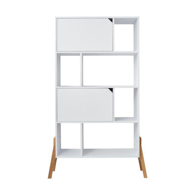 KNIHOVNA Bílá - bílá, kompozitní dřevo (103/163/39cm) - Petits-meubles