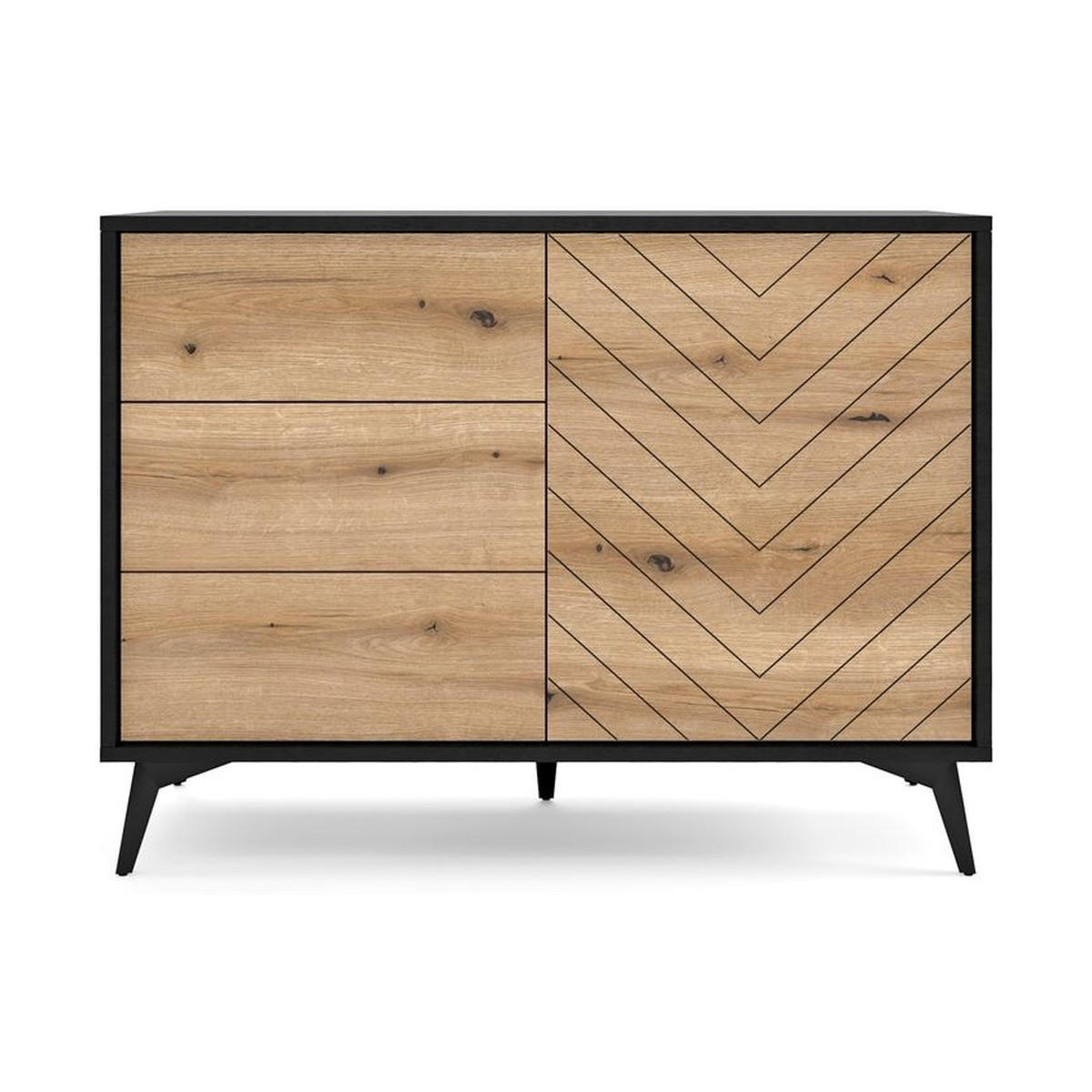 KOMMODE – KSZ104 – 104 cm – DIAMOND – Eichefarben - Eichefarben, Holzwerkstoff (103.5/76.7/39cm) - hi-markt