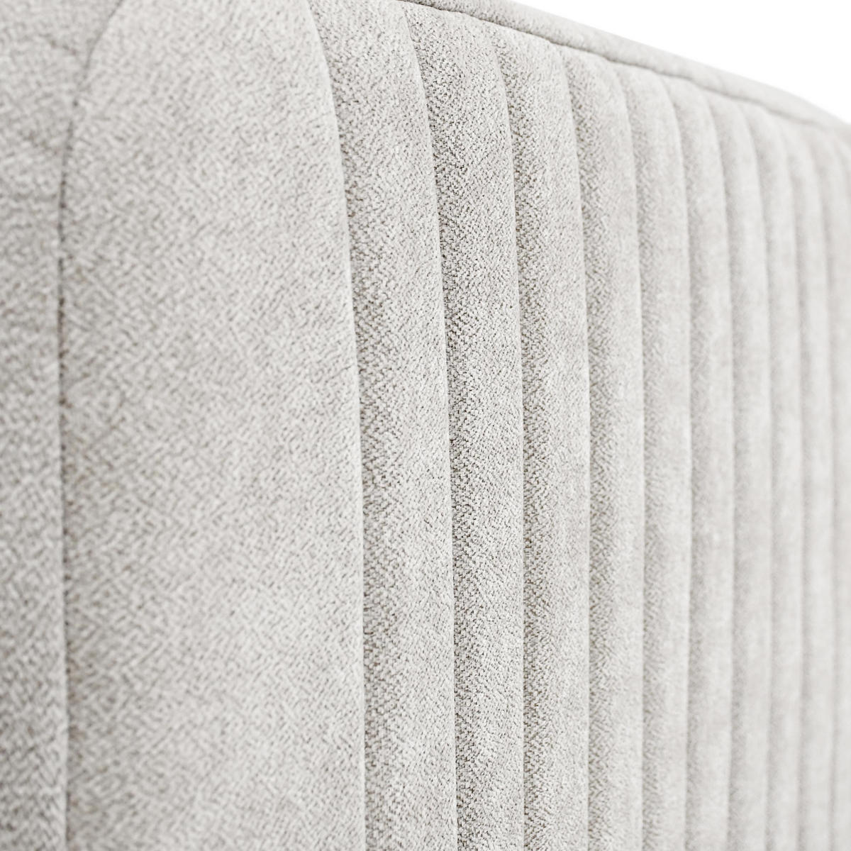 POLSTERBETT Lami 90x200, Einzelbett mit Bettkasten und Taschenfedernmatratze 20 cm, Creme - Creme/Schwarz, Textil/Metall (90/200cm) - Beautysofa
