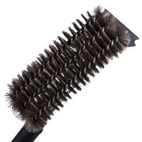 GRILLBÜRSTE Triangel Edelstahl - Schwarz, Metall (44.5cm) - Grillgott