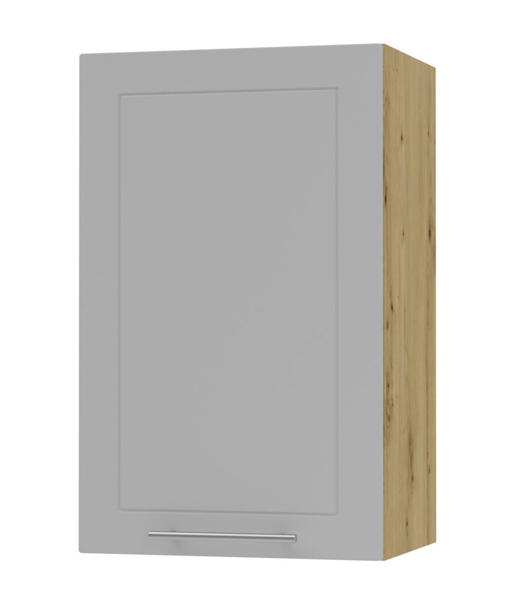 KÜCHENHÄNGESCHRANK Kvantum W2/45 Dust Grey Matt / Eiche Artisan Matt 45 / 32,5 / 72cm - Eiche Artisan/Grau, Holz/Holzwerkstoff (45/72/32.5cm) - Feldmann-Wohnen