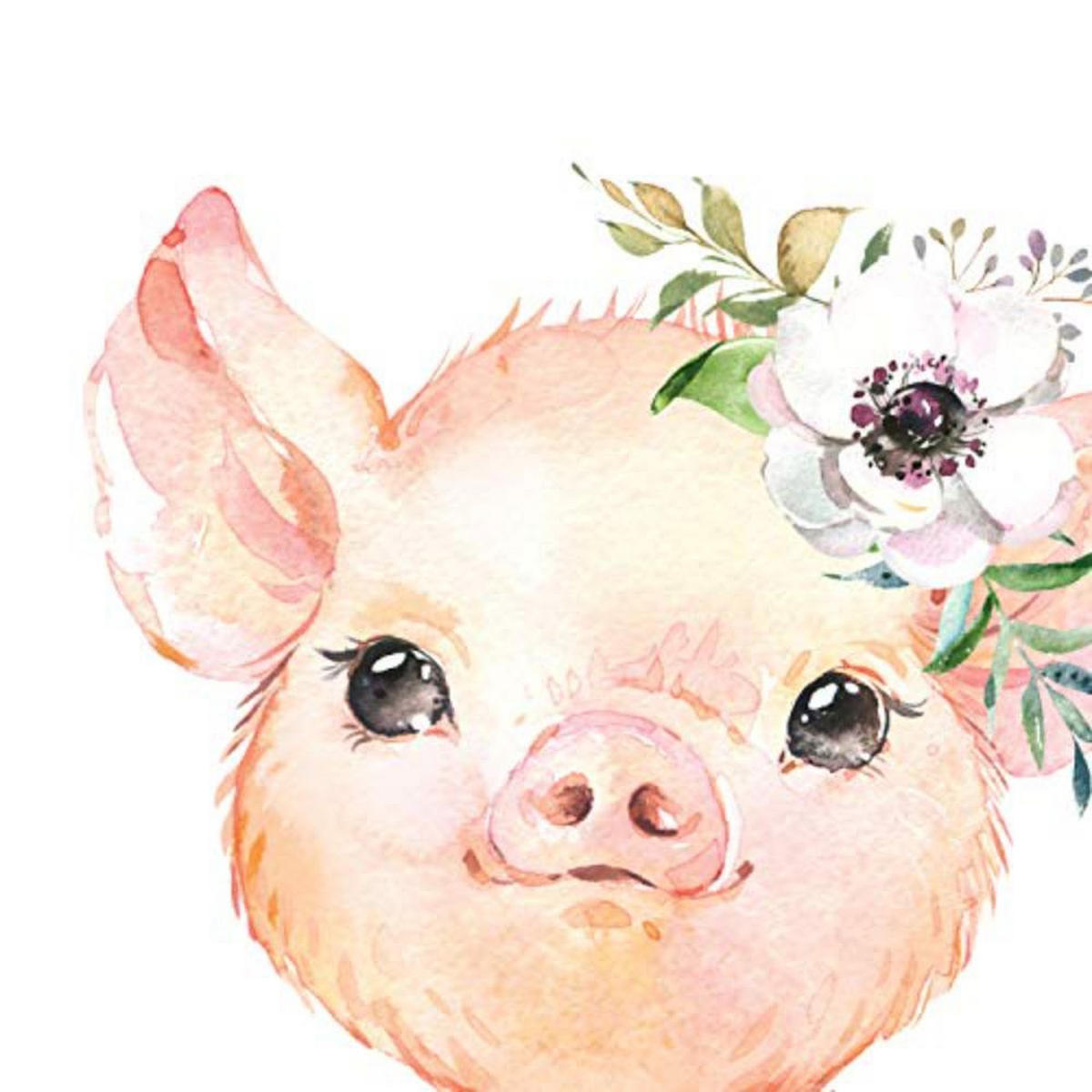 POSTER Set mit 4 Schweinefleischmapschache Ziege und Mofeta A3 Schwarzer Rahmen - Schwarz, Papier (29.7/3cm) - Nacnic