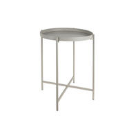 BEISTELLTISCH Meseta Grau 40/40/49 cm - Grau, Metall (40/40/49cm) - Leitmotiv