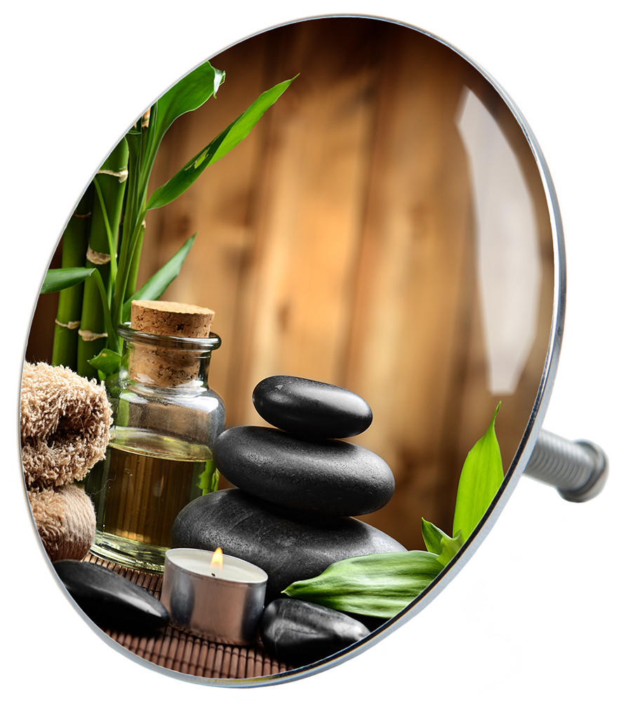 BADEWANNENSTÖPSEL Spa - Grün, Metall (8/10/10cm) - Sanilo