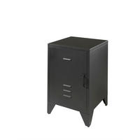 NACHTKOMMODE Kay 40x40x60 Industrial Design aus Metall Schwarz - Schwarz, Metall (40/60/40cm) - 58aufmkessel