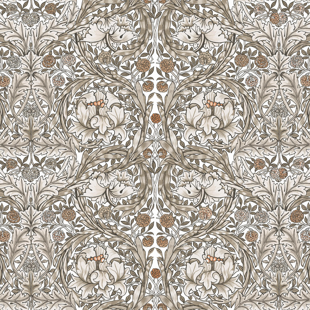FOTOTAPETE Ringelblume Neutral - Beige, Papier/Kunststoff (250/400cm) - Graham & Brown