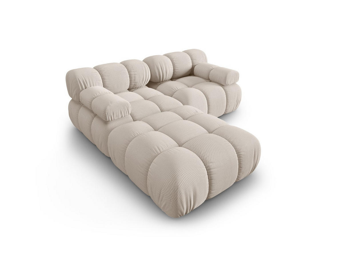 SOFA modular Bellis aus 3D-Stoff leichtes beige 3 Sitzplätze - Creme, Textil (188/70/188cm) - Micadoni