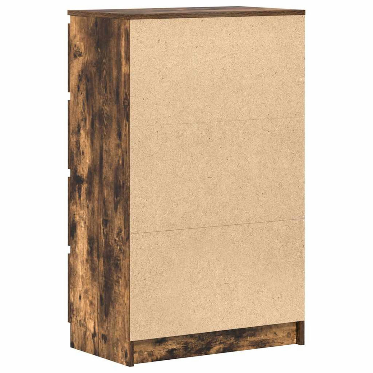 SIDEBOARD mit 4 Schubladen 60/35/98,5 cm aus Holzwerkstoff Räuchereiche Dekor - Dunkelbraun, Holz (60/98.5/35cm) - vidaXL