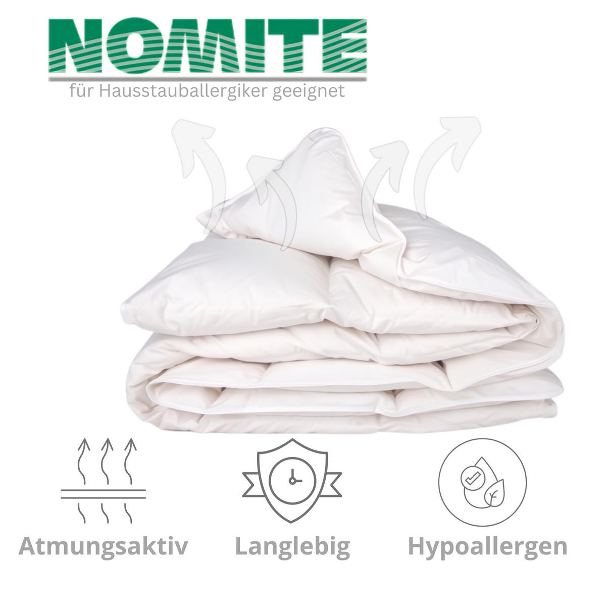 LUXURIÖSE BETTDECKE - Ganzjahresdecke, DAUNEN - Weiß, Textil (200/200cm) - WOODEK