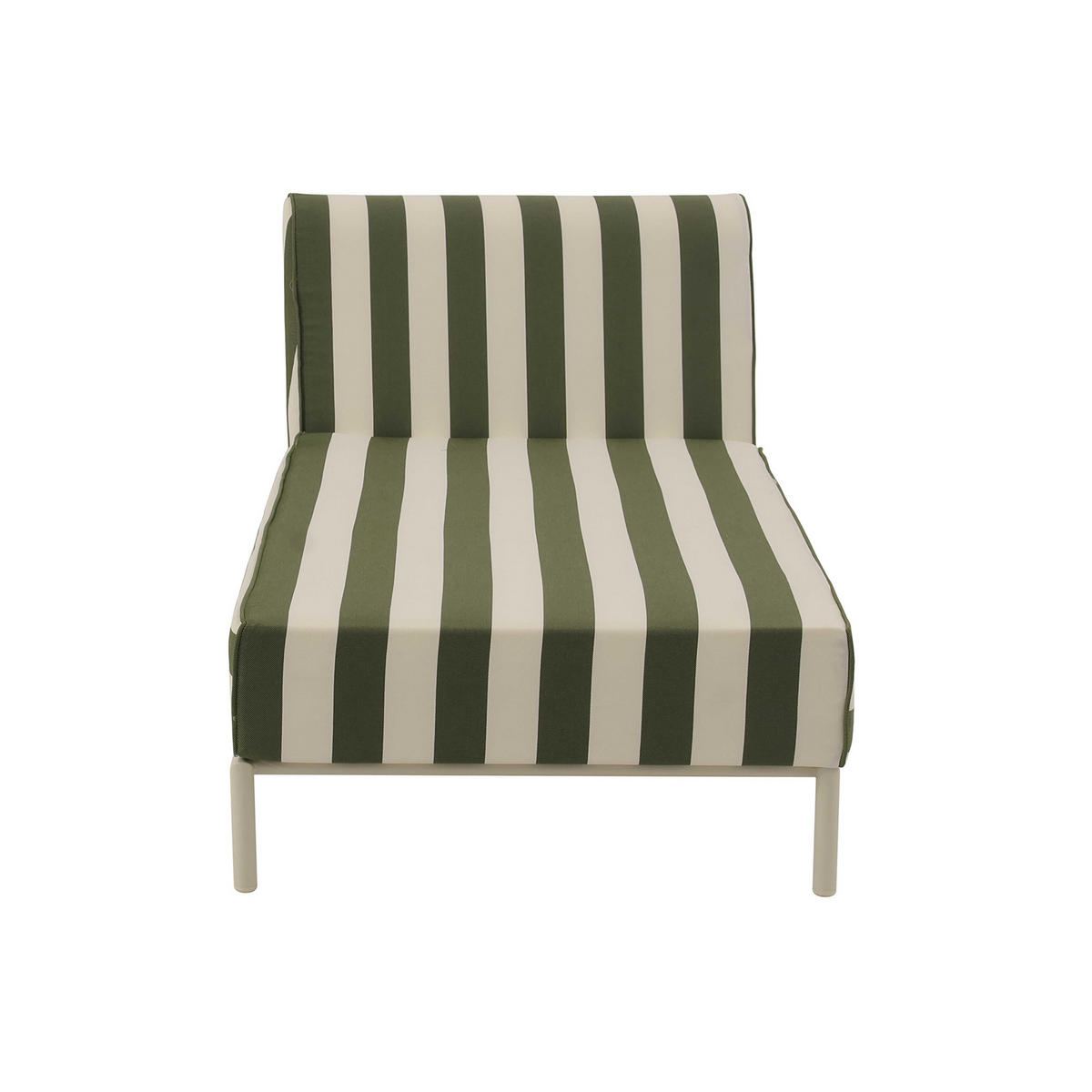 CHAISELONGUE, Kakigrün - Grün, Textil (72/78/153cm) - Oviala