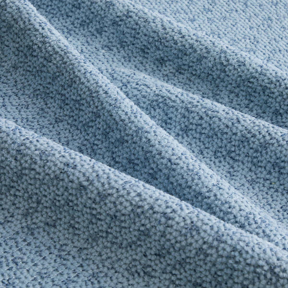 ECKSOFA mit modularer Bauweise aus granuliertem Fleece in Blau 288x104x79 cm, mit breiter Sitzfläche - Blau, Textil (104/288cm) - IVMEU