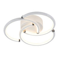 LED DECKENLEUCHTE Yvith 24/23.5/5.2 cm - Weiß, Kunststoff/Metall (24/23.5/5.2cm) - ZMH