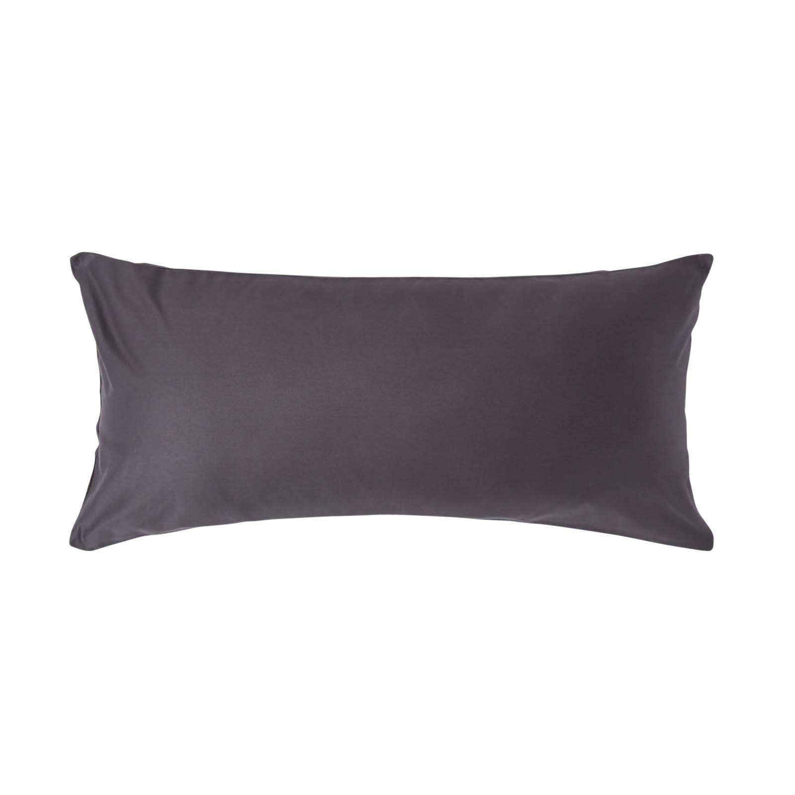 KISSENBEZUG Premium, Ägyptische Baumwolle, Fadendichte 1000 - Anthrazit, Textil (40/80cm) - Homescapes