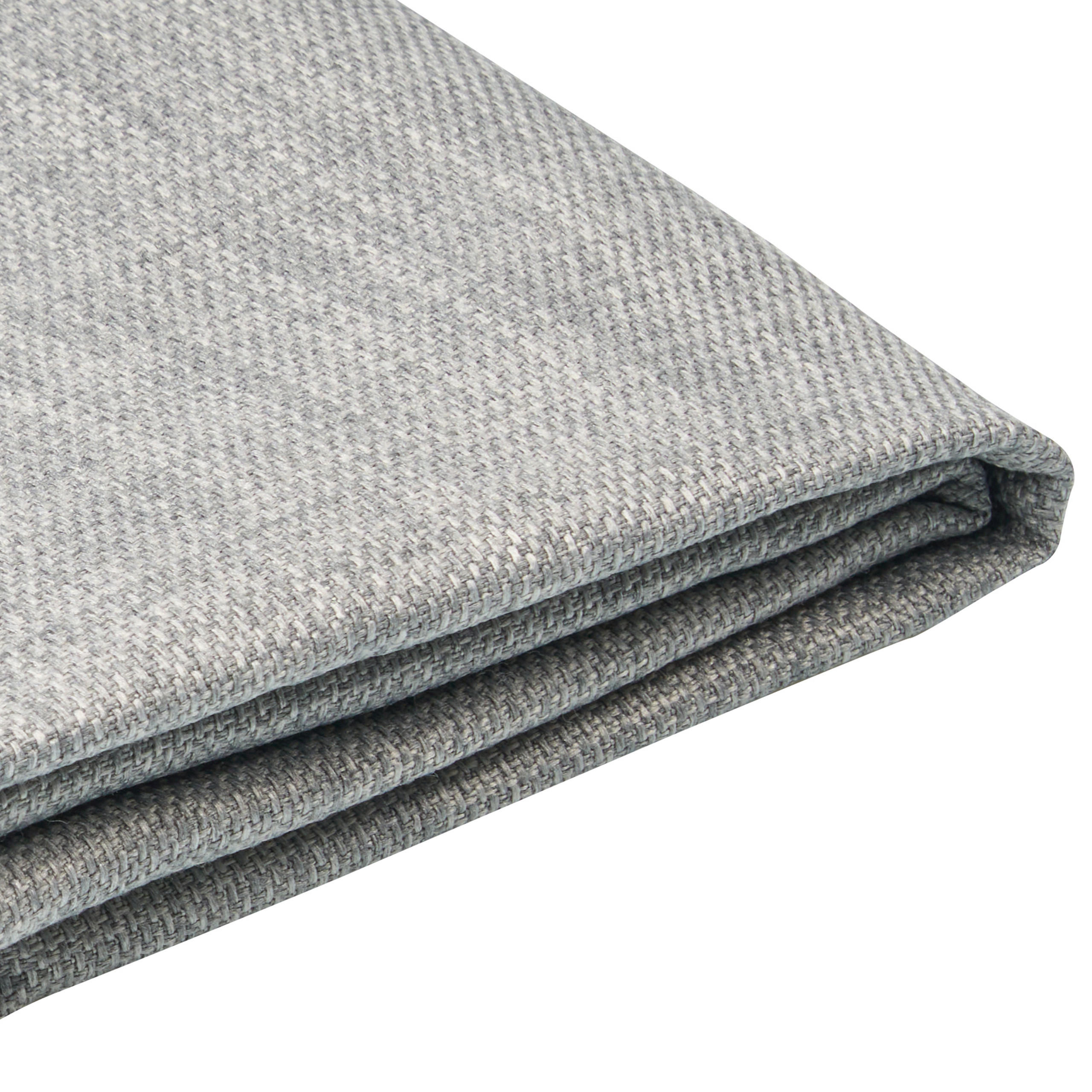 Beliani Bettrahmenbezug Hellgrau, Grau 150x214 cm