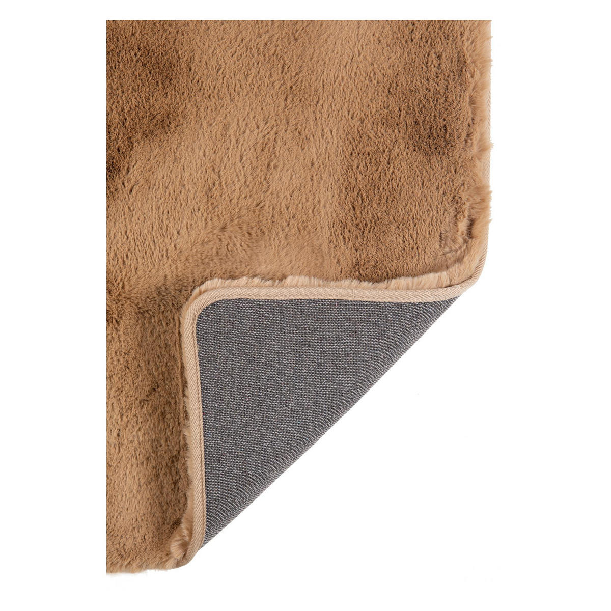 TEPPICH Eddy camelfarben 70 x 140 cm - Hellbraun, Textil (70/140cm) - Vivaraise