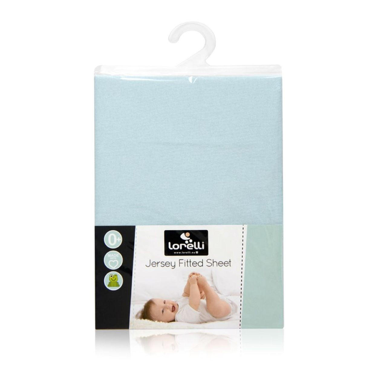 SPANNBETTTUCH Jersey 60 x 120 cm blau Baumwolle, Gummizug, hautfreundlich, atmungsaktiv, 100% Baumwolle - Blau, Textil (60/120cm) - Lorelli
