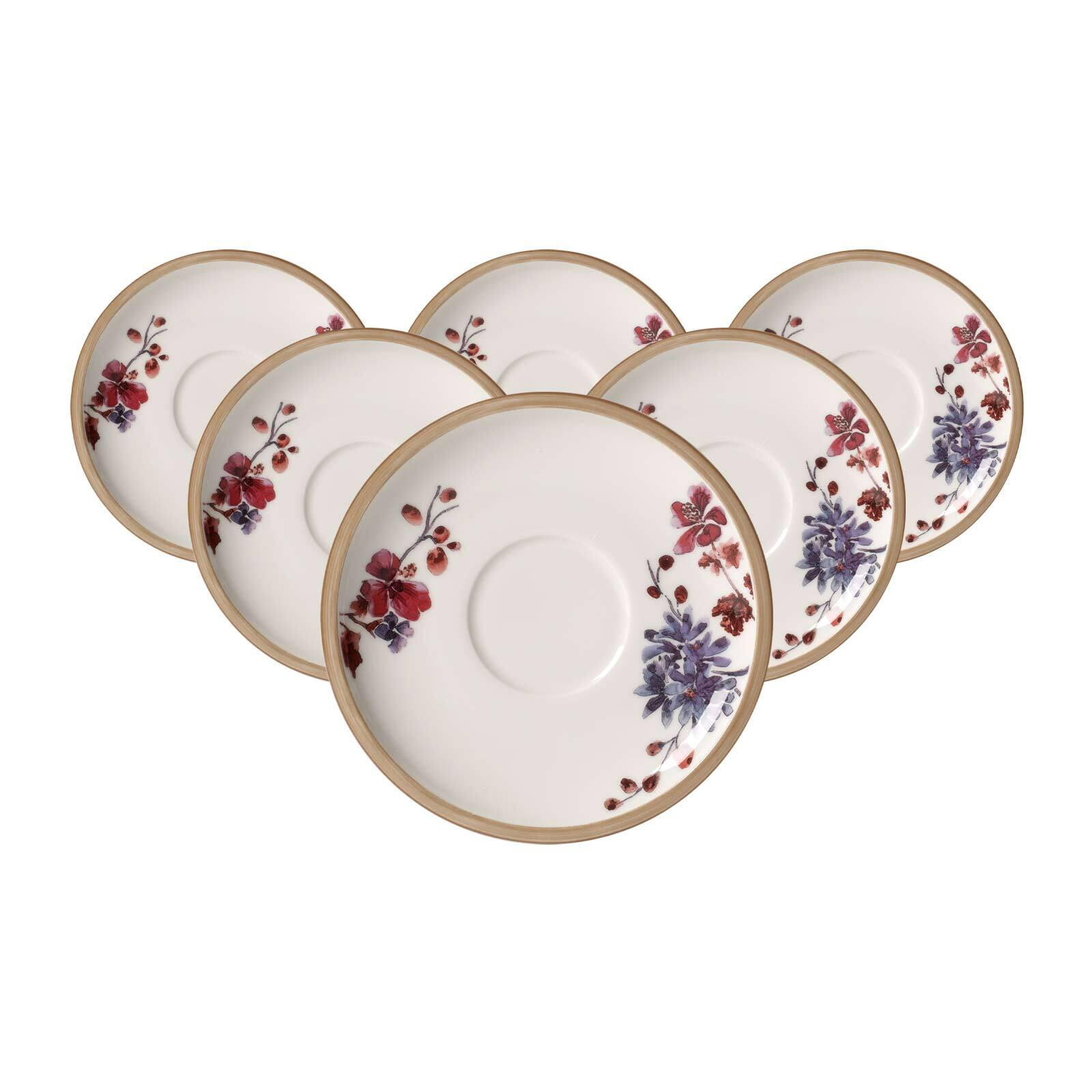 KAFFEEUNTERTASSEN Artesano Provençal Lavendel bunt ø 15,6 cm 6er Set - Multicolor, Keramik (15.6cm) - Villeroy & Boch