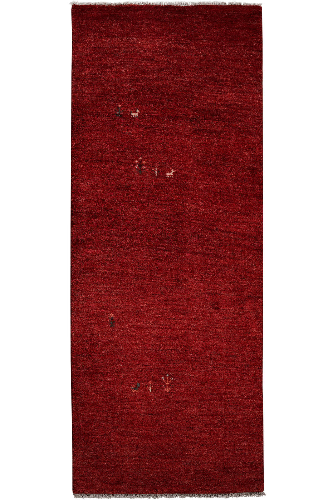 LÄUFER Orient handgeknüpft Rot 225/85 cm Schurwolle - Rot, Textil (85/225cm) - Looma