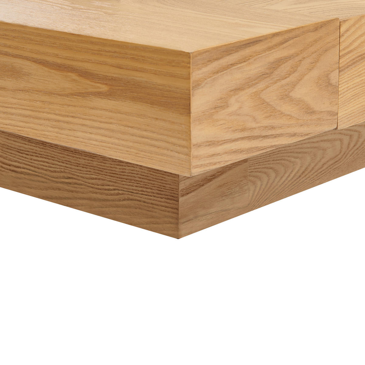 WASSERBETT 160x200 cm Heller Holzfarbton Zen - Hellbraun, Holzwerkstoff (160/200cm) - Beliani