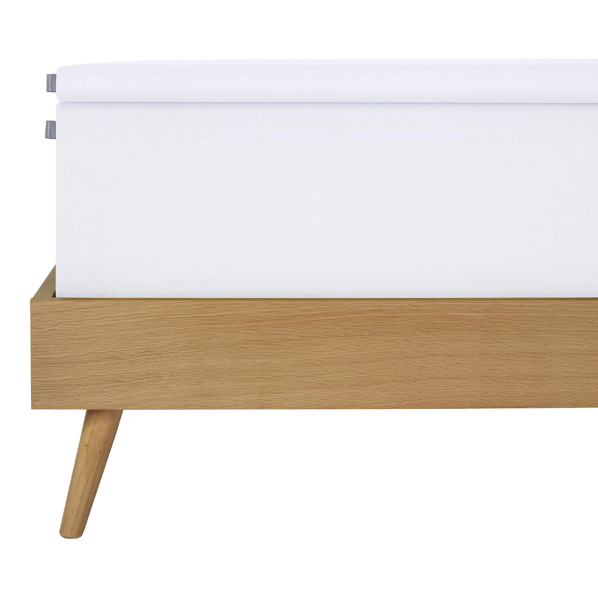 TOPPERSPANNBETTLAKEN Flexi - 95/5 - 180 x 200 cm - Weiß - Weiß, Textil (180/200cm) - SCHIESSER