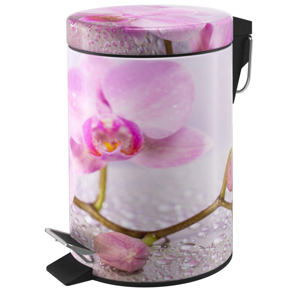 KOSMETIKEIMER Blooming - Pink/Hellrosa, Kunststoff/Metall (17/25/25cm) - Sanilo